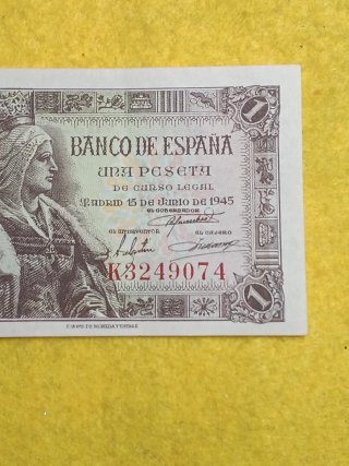 Billete de 1 Peseta de 1945