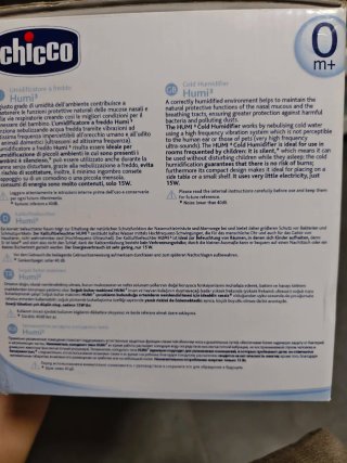 Humidificador Chicco Humi3 Frío en su Caja