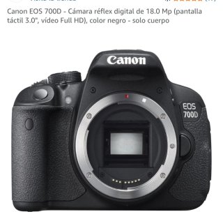 Cámara Canon EOS 700D Kit 18-55mm