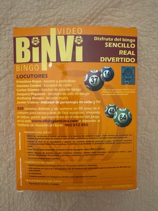 Juego de Bingo en DVD - Edición BiNVi