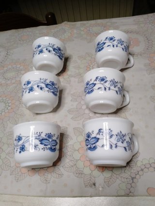 Set 6 Tazze Aster Nutella Anni 80