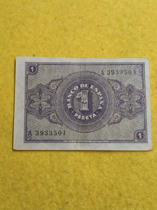 Billete de Una Peseta - Burgos 1938