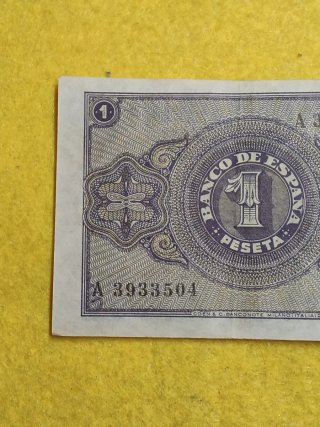 Billete de Una Peseta - Burgos 1938
