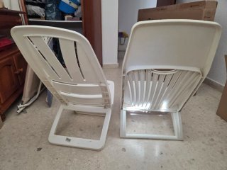 Set de 2 Sillas de Playa Blancas