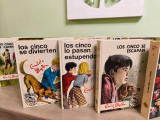 Lote 13 libros de Los Cinco de Enid Blyton de 1972