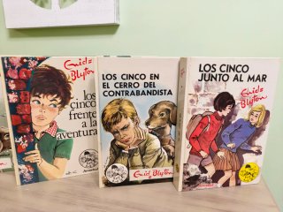 Lote 13 libros de Los Cinco de Enid Blyton de 1972