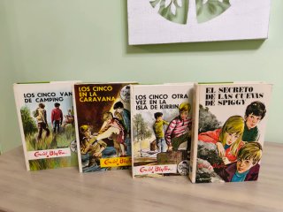Lote 13 libros de Los Cinco de Enid Blyton de 1972