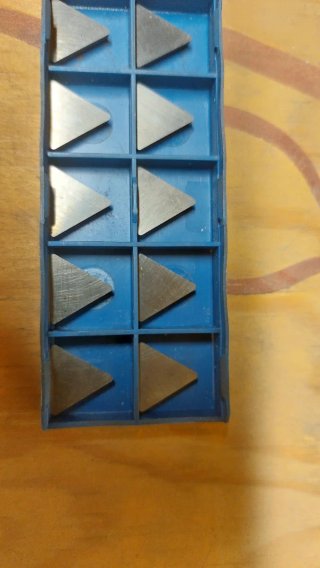 Placas para fresadora triangular