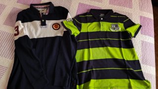 2 Polos chico manga larga y corta