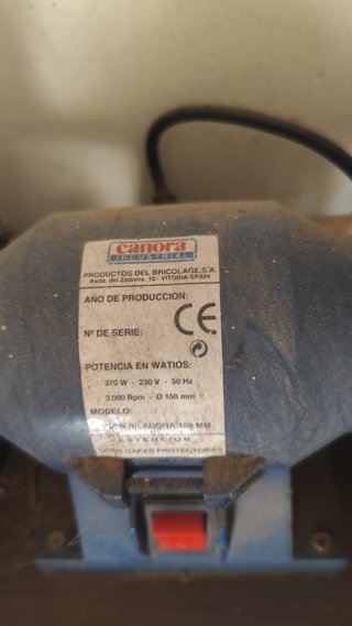 Esmeriladora de banco 150mm 370W