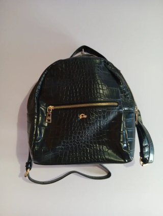 Mochila Negra Efecto Cocodrilo