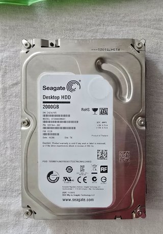 Disco duro Seagate 2TB 3.5" 7200rpm - leer descrip