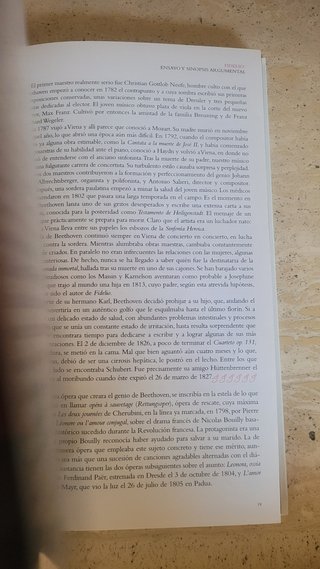 Libro y CD Beethoven Fidelio