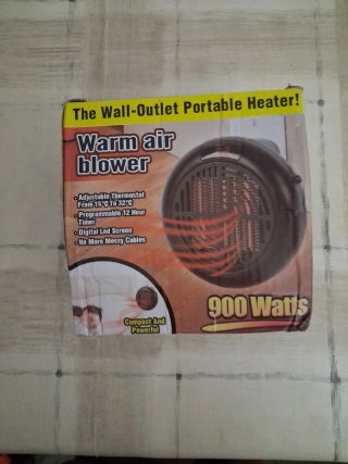 Calefactor Portátil Enchufe 900W