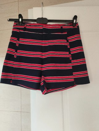 Falda pantalón de rayas