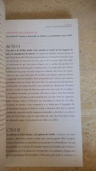Bizet Carmen Libro y CD Ópera Clásica