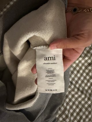 Sudadera AMI Paris Gris