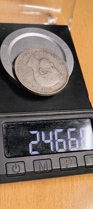 Duro plata 5 pesetas 1897 *18 *97 Alfonso XIII