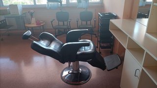 Sillón Peluquería/Barbería Negro