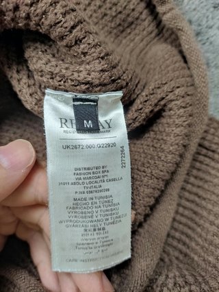 Replay jersey punto marrón texturizado Talla M