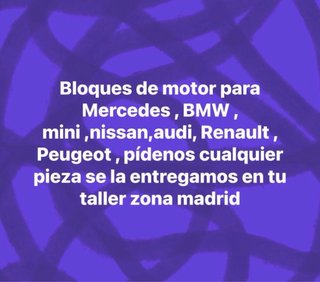 Bloque Motor Nuevo para Coches
