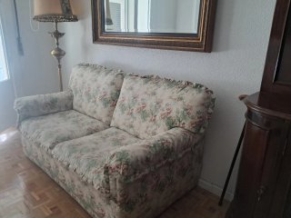 Sofá Cama con Estampado Floral