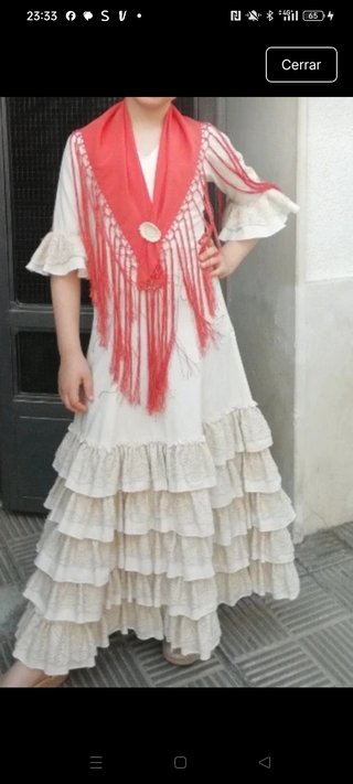 Traje de flamenca para niña de 8 años