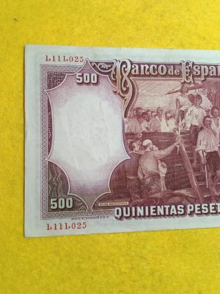 Billete 500 Pesetas 1931 Juan Sebastián Elcano