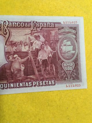 Billete 500 Pesetas 1931 Juan Sebastián Elcano