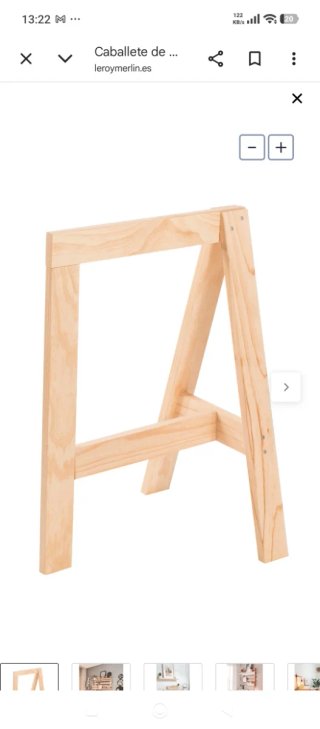 2 Caballetes de madera diseño