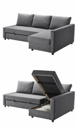Sofá Cama Ikea Gris