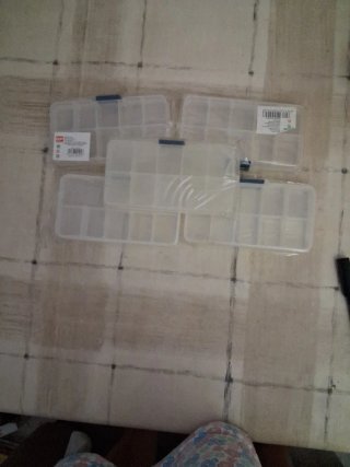 Cajas organizadoras de plástico transparentes