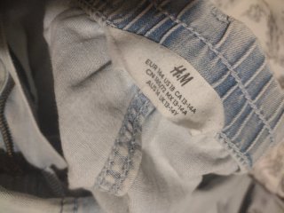 Pantalón cargo vaquero azul