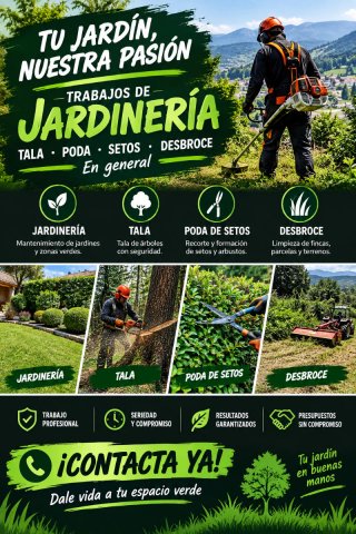 TRABAJOS DE JARDINERIA Y DESBROCE EN ASTURIAS