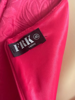 Vestido Fucsia FRK Couture Jacquard