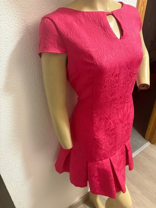 Vestido Fucsia FRK Couture Jacquard