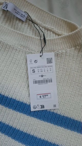 Jersey rayas azul y beis