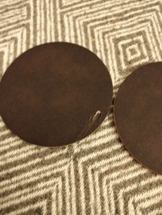 Posavasos antiguos con escudo