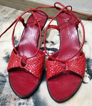 Sandalias de Piel Rojas Farrutx