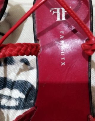 Sandalias de Piel Rojas Farrutx
