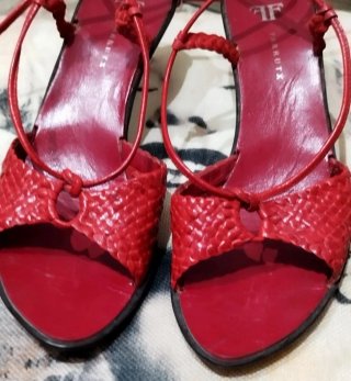 Sandalias de Piel Rojas Farrutx