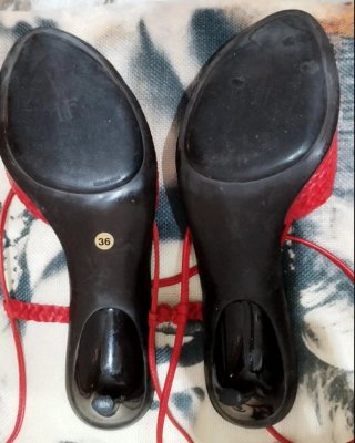 Sandalias de Piel Rojas Farrutx