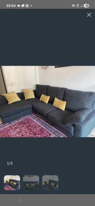Sofá Chaise Longue Gris