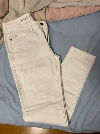 Pantalón vaquero blanco CTF Jeans (Cortefiel)