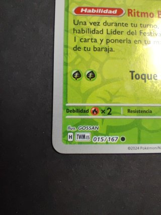 Carta Pokémon Thwakey 15 Holo ESP