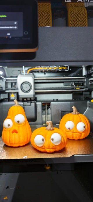 Set de 3 Calabazas de Halloween ojos moviles