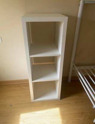 Estantería Kallax Ikea 3 cubos blanca
