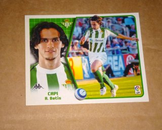 Lote Cromos Capi Real Betis Liga Este