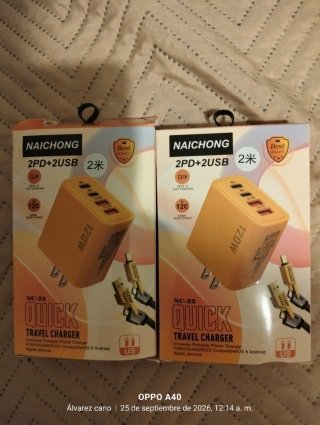 2 Cargadores NAICHONG NC-22 120W