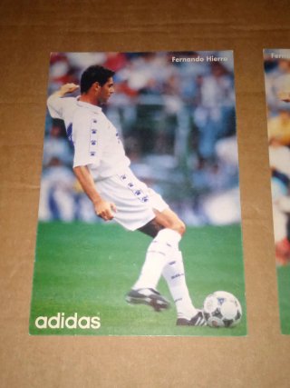 Lote postales, cromos Fernando Hierro Real Madrid